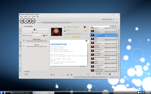 Amarok 2 running on KDE 4.2
