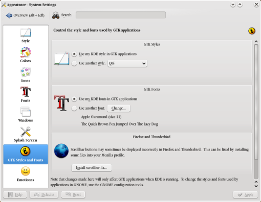Making your GTK applications blend in in KDE using Gtk-Qt
